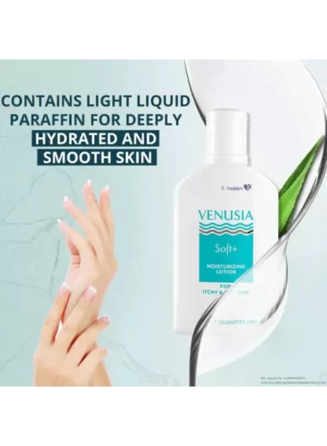 Venusia Soft + - Bottle of 100ml Moisturising Lotion - Image 4